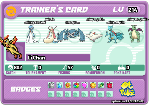 Li Chan Card otPokemon.com