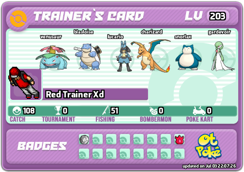 Red Trainer Xd Card otPokemon.com