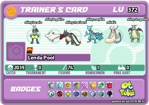 Lenda Pool Card otPokemon.com