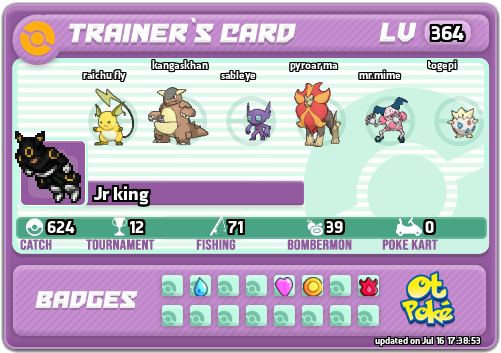 Jr king Card otPokemon.com