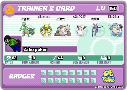 Zalexpoker Card otPokemon.com