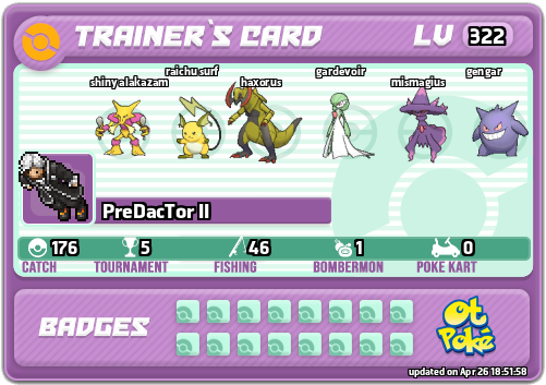 PreDacTor II Card otPokemon.com