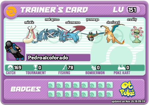 Pedroalcoforado Card otPokemon.com