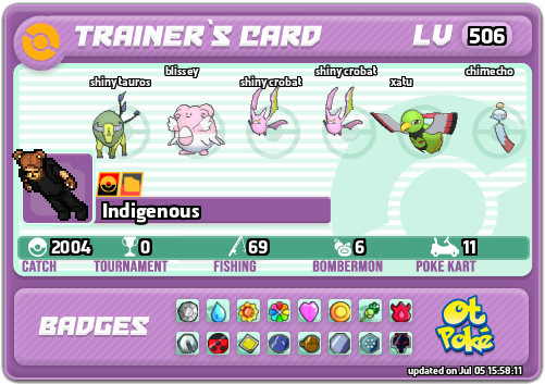 Indigenous Card otPokemon.com