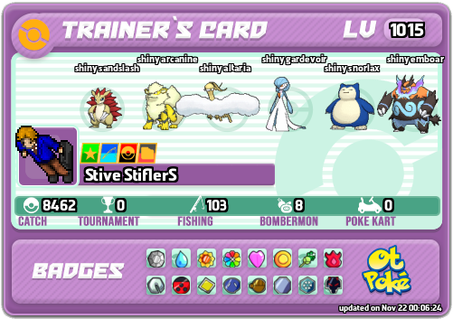 Stive StiflerS Card otPokemon.com