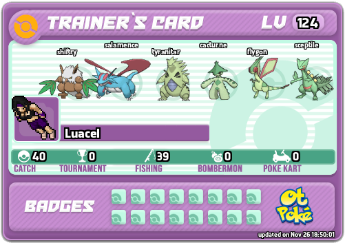 Luacel Card otPokemon.com