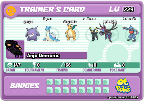 Anjo Demonic Card otPokemon.com