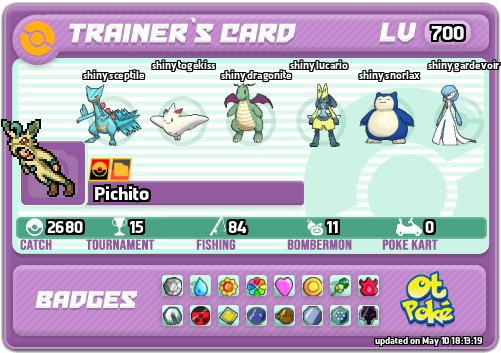 Pichito Card otPokemon.com