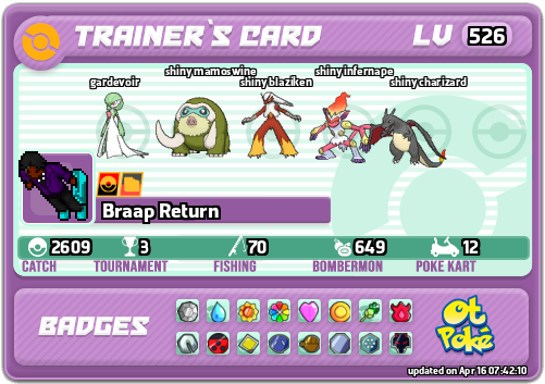 Braap Return Card otPokemon.com