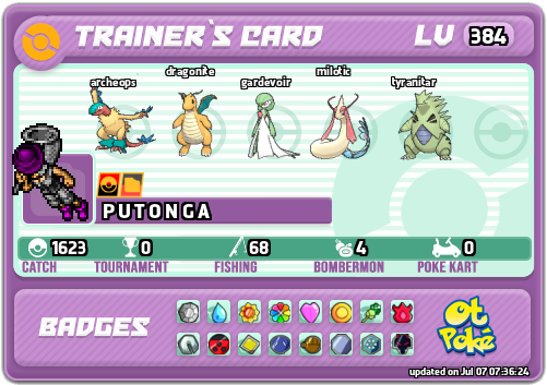P U T O N G A Card otPokemon.com