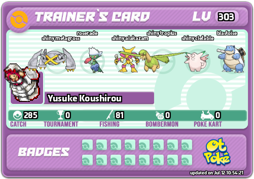 Yusuke Koushirou Card otPokemon.com