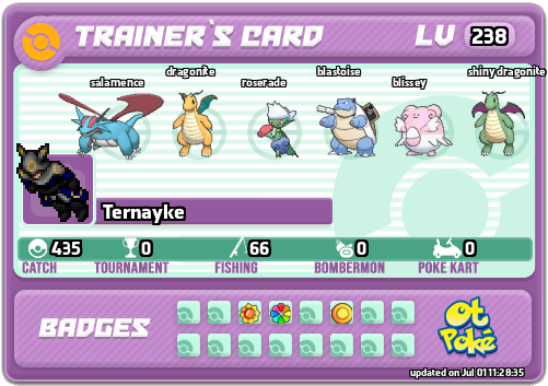 Ternayke Card otPokemon.com