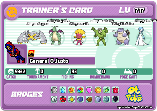 General O Justo Card otPokemon.com