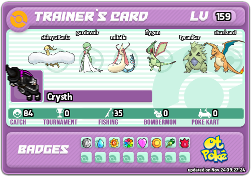 Crysth Card otPokemon.com