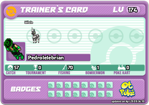 Pedrolelebrian Card otPokemon.com