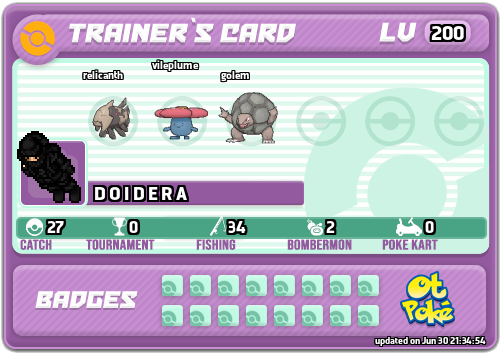 D O I D E R A Card otPokemon.com