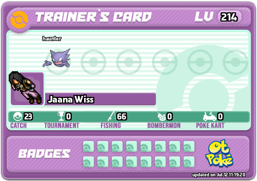 Jaana Wiss Card otPokemon.com