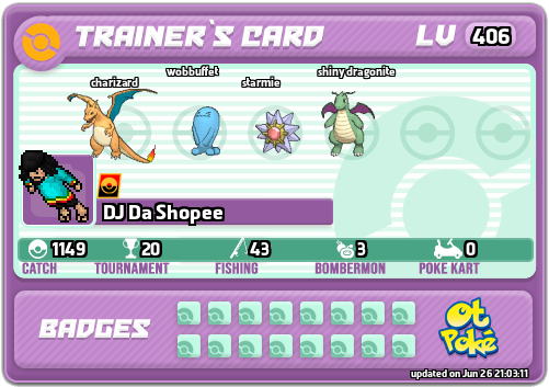 DJ Da Shopee Card otPokemon.com