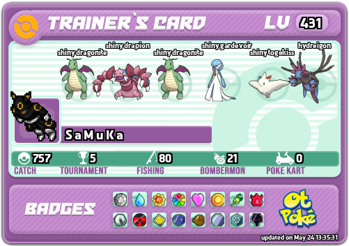 S a M u K a Card otPokemon.com