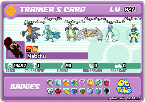 Mattchu Card otPokemon.com