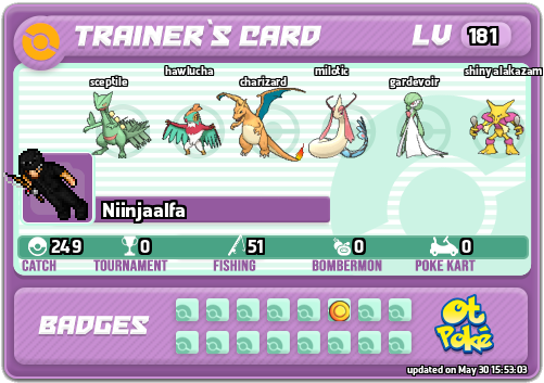 Niinjaalfa Card otPokemon.com