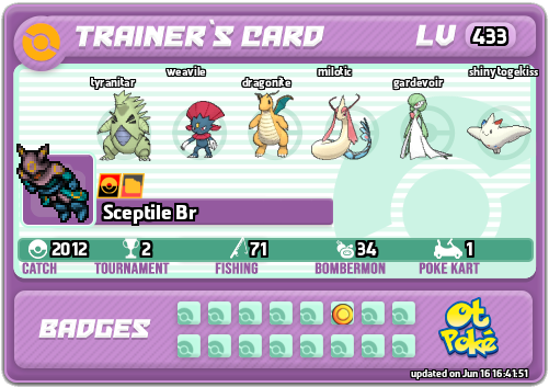 Sceptile Br Card otPokemon.com
