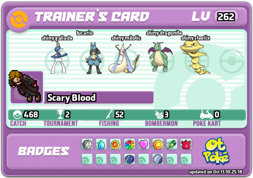 Scary Blood Card otPokemon.com