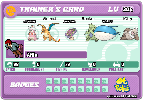 Afila Card otPokemon.com