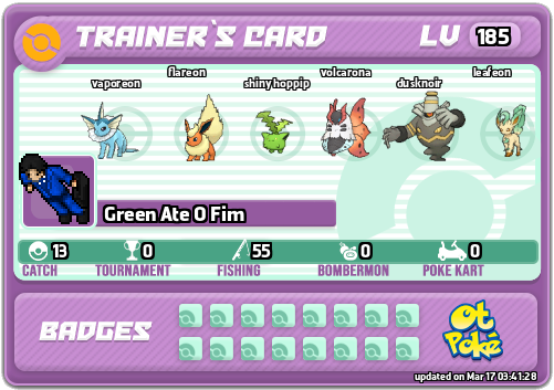 Green Ate O Fim Card otPokemon.com