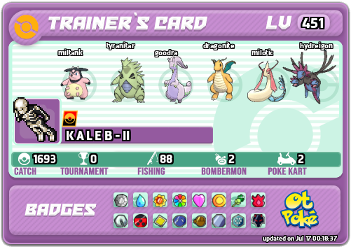 K A L E B - II Card otPokemon.com