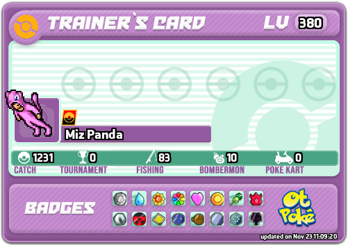 Miz Panda Card otPokemon.com