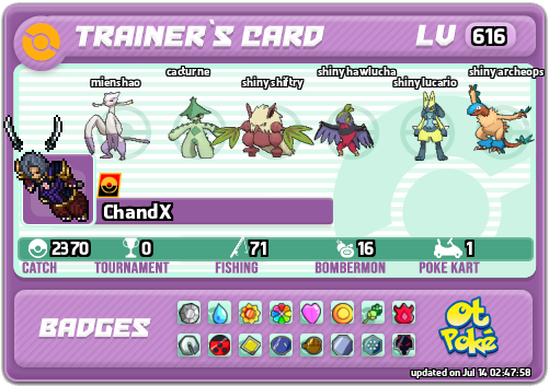 ChandX Card otPokemon.com