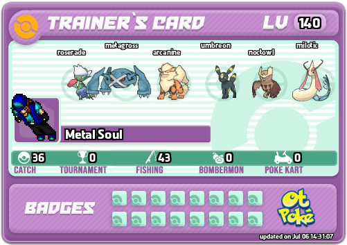 Metal Soul Card otPokemon.com