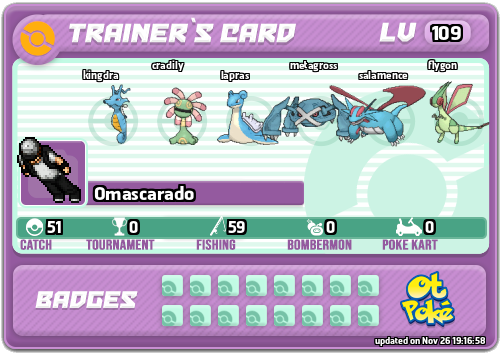 Omascarado Card otPokemon.com