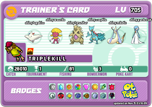 T R I P L E K I L L Card otPokemon.com