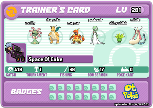 Space Of Cake Card otPokemon.com