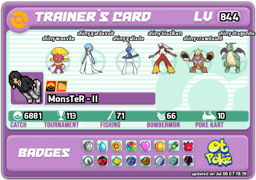 MonsTeR - II Card otPokemon.com