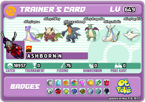 A S H B O R N-N Card otPokemon.com