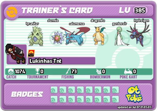 Lukinhas Tnt Card otPokemon.com