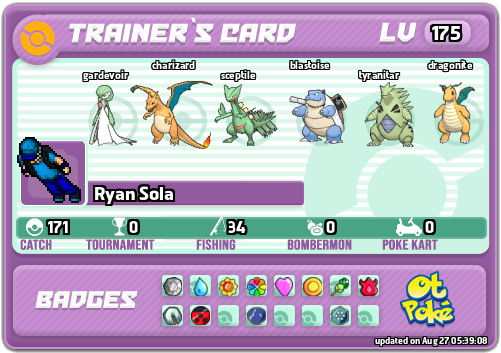 Ryan Sola Card otPokemon.com