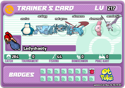Ladyshaoty Card otPokemon.com
