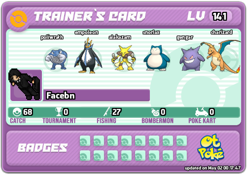 Facebn Card otPokemon.com