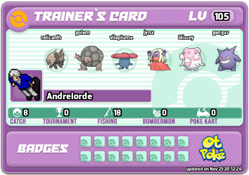 Andrelorde Card otPokemon.com