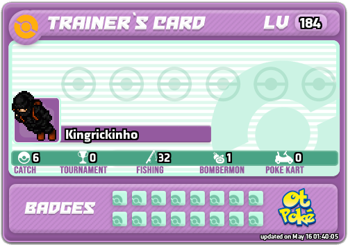 Kingrickinho Card otPokemon.com