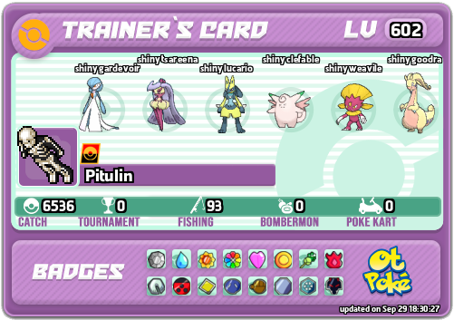 Pitulin Card otPokemon.com
