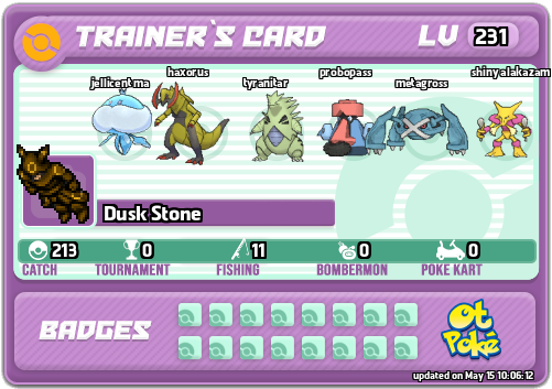 Dusk Stone Card otPokemon.com