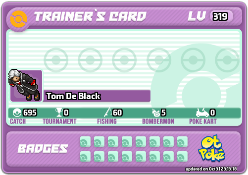 Tom De Black Card otPokemon.com