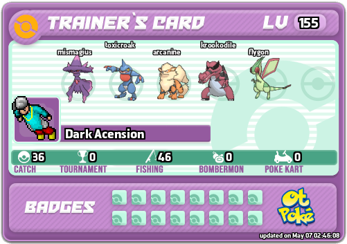 Dark Acension Card otPokemon.com