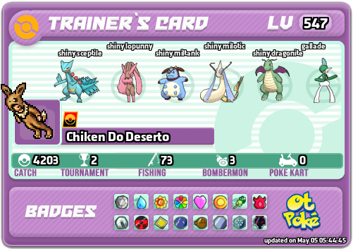 Chiken Do Deserto Card otPokemon.com