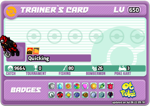 Quicking Card otPokemon.com